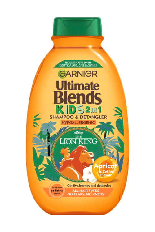 Garnier Ultimate Blends Kids 2 In 1 Apricot Shampoo 250Ml
